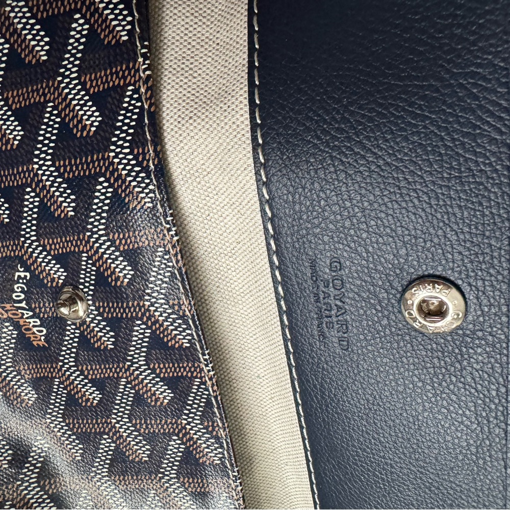 Auth Goyard St. Louis PM dark blue bag - Picture 3 of 9